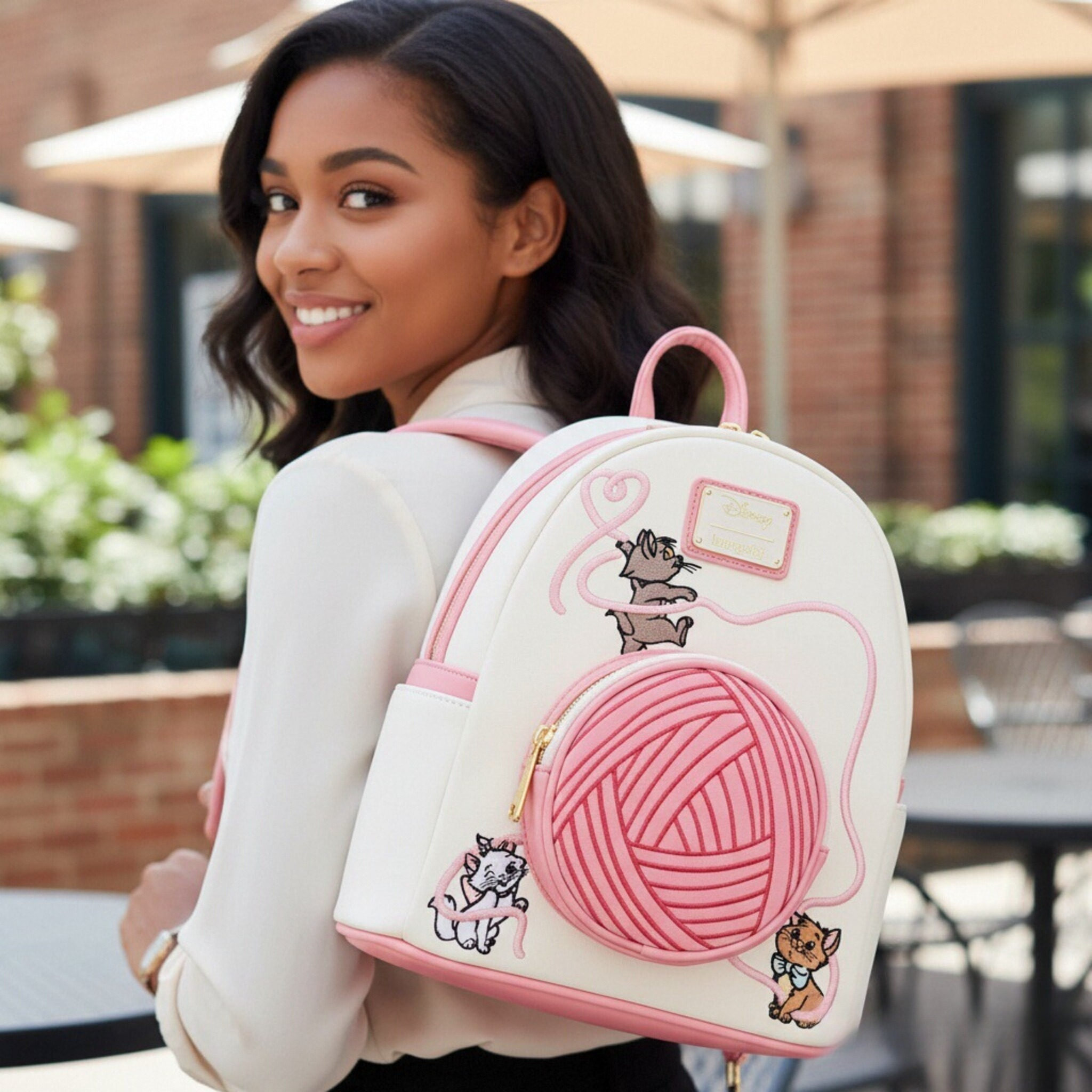Mini Backpack Purse - The Aristocats Marie Floral Allover-Print Mini