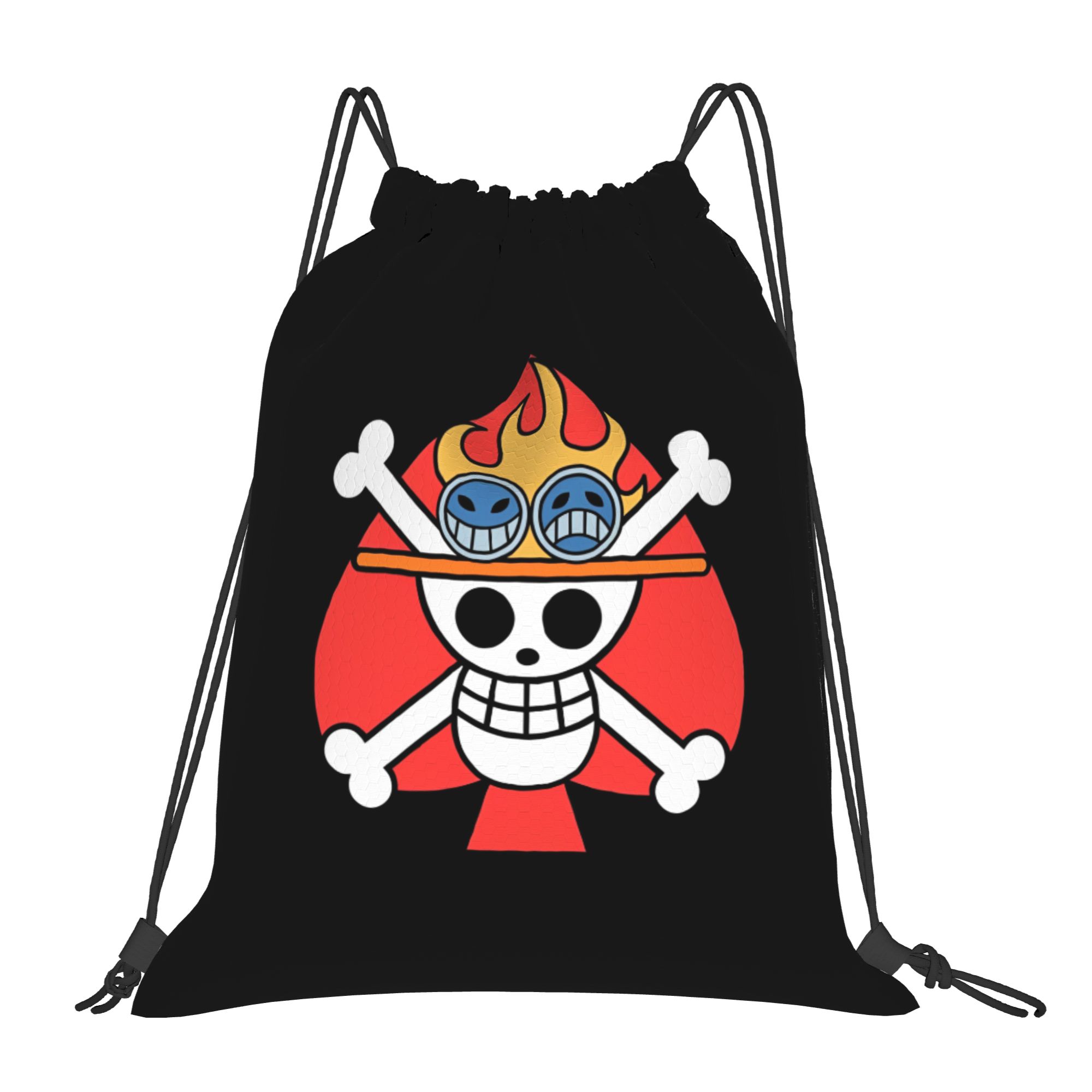 Drawstring Gym Bag - One Piece Flag ACE Drawstring Backpack