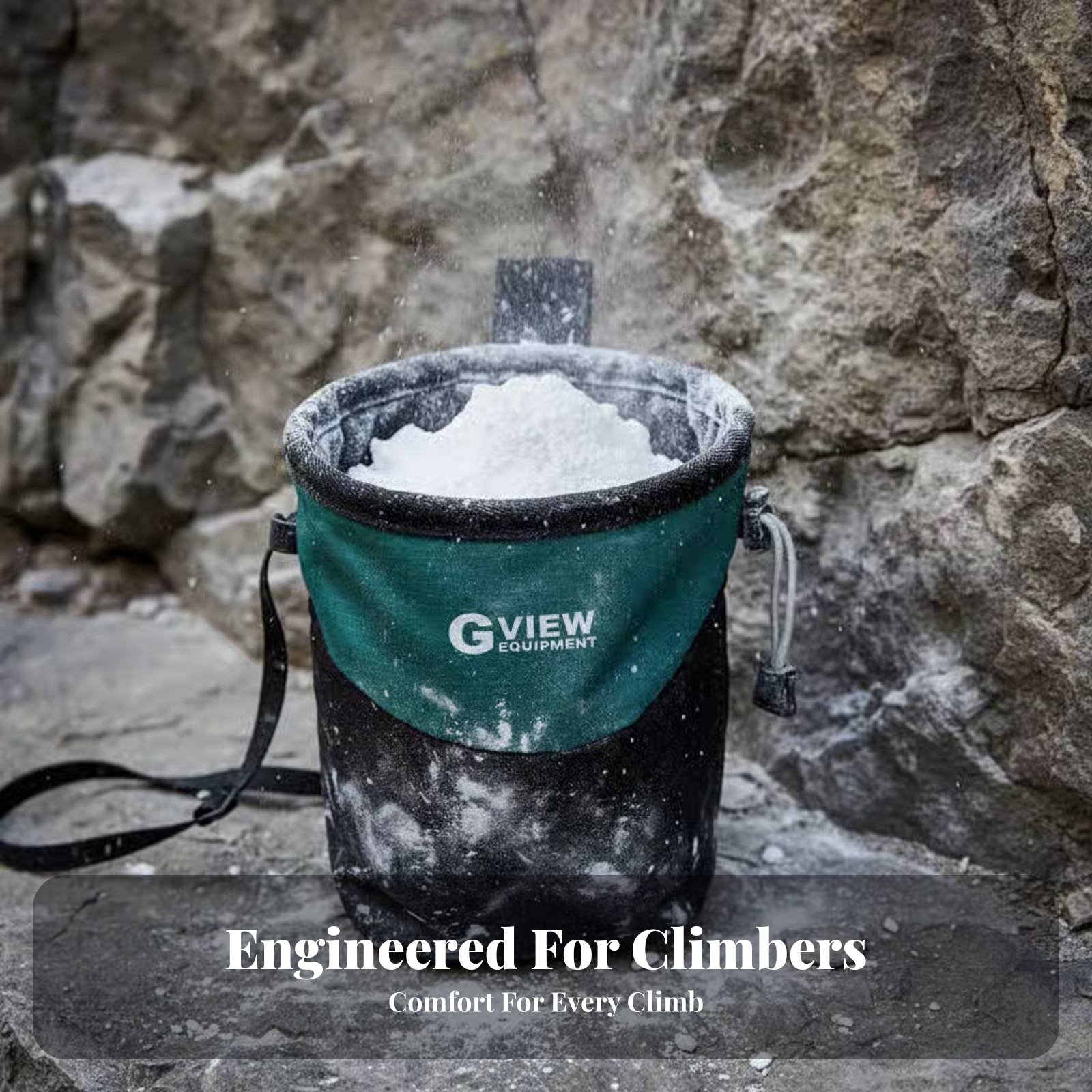 Drawstring Gym Bag - Rock Climbing Chalk Bag Drawstring Closure