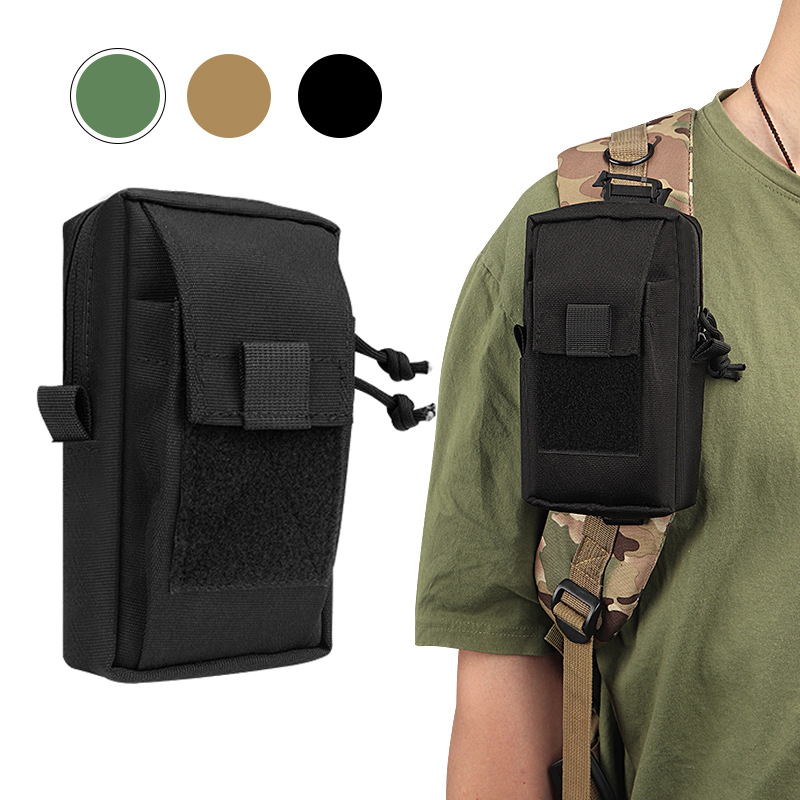 Backpack Insert Organizer - Molle Backpack Strap Bag Phone Holder