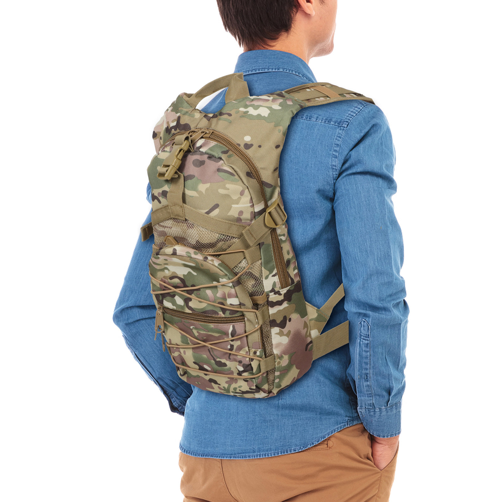 Military Style Camouflage Back - Rucksack Military Style avis et prix