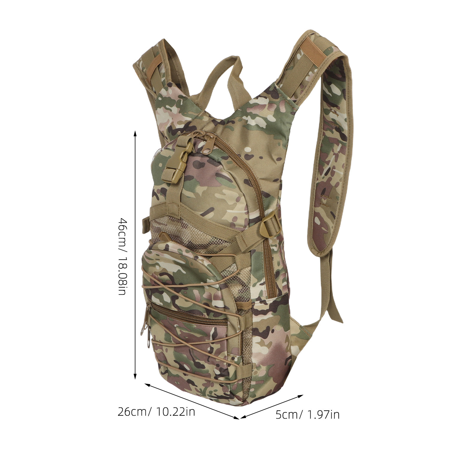 Military Style Camouflage Back - Rucksack Military Style avis et prix