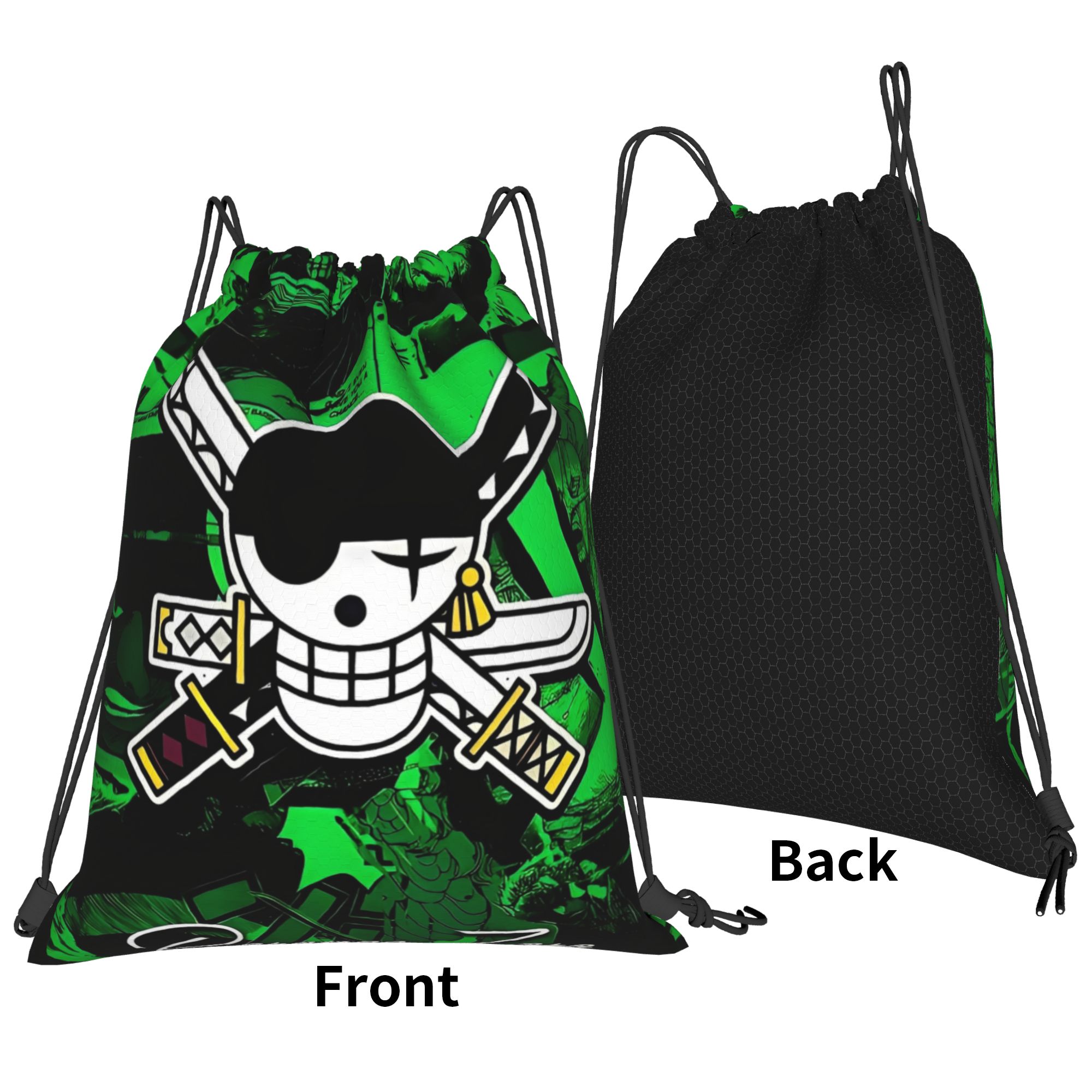 One Piece Zoro Skull Backpack  - Drawstring Gym Bag avis et prix