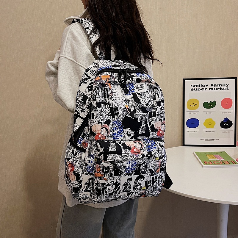 Trendy One Piece Luffy Anime B - School Backpack Teen avis et prix
