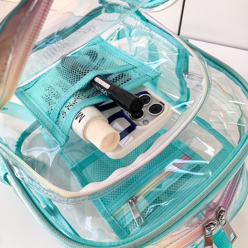 PVC Transparent Zipper Large C - Fashion Backpack Women avis et prix