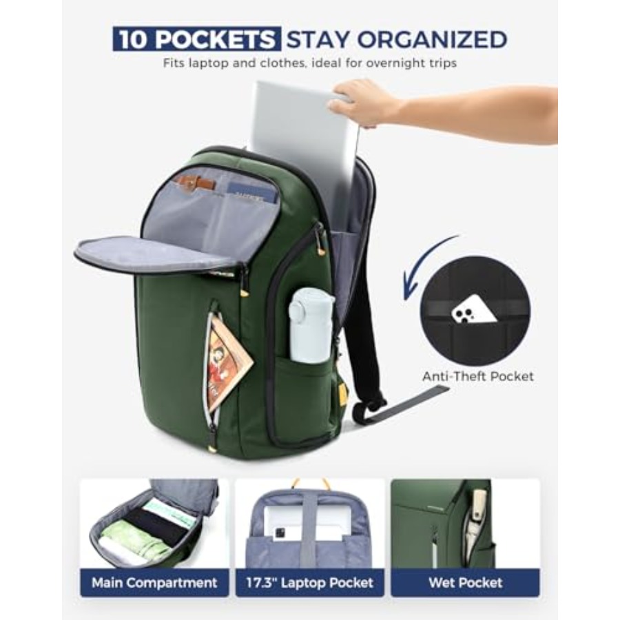 Laptop Backpack for Men, Buses - Travel Backpack Anti Theft avis et prix
