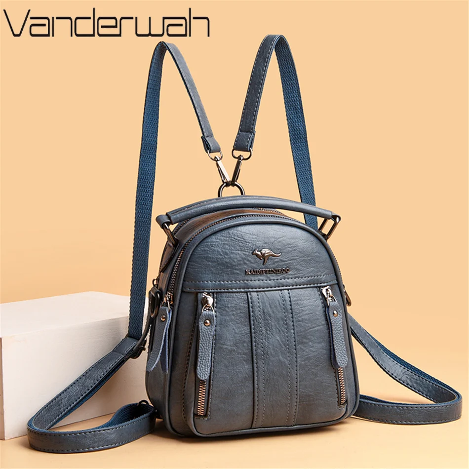 4 In 1 Leather Backpacks Multi - Fashion Backpack Women avis et prix