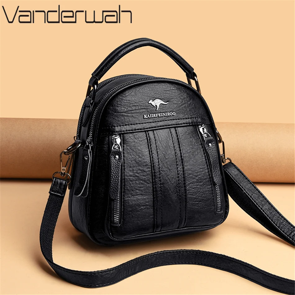 4 In 1 Leather Backpacks Multi - Fashion Backpack Women avis et prix