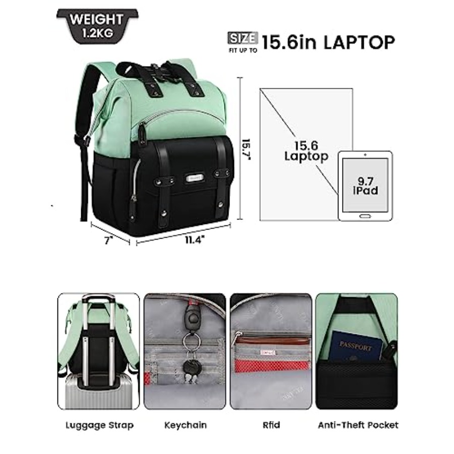 Laptop Backpack for WomenColle - Travel Backpack Anti Theft avis et prix