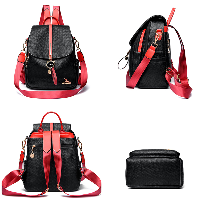 Women Large Capacity Backpack  - Leather Backpack Vintage avis et prix