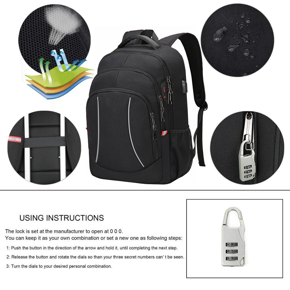 Men Multifuction Travel Laptop - Laptop Backpack 15.6 avis et prix