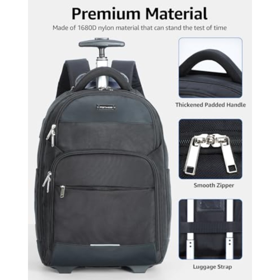 Rolling Backpack 30L Travel La - Laptop Backpack 15.6 avis et prix