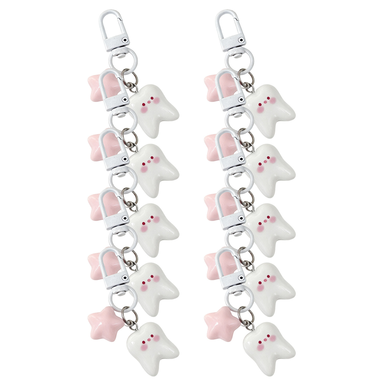 10Pcs Tooth Shape Keychain Cut - Mini Backpack Purse avis et prix