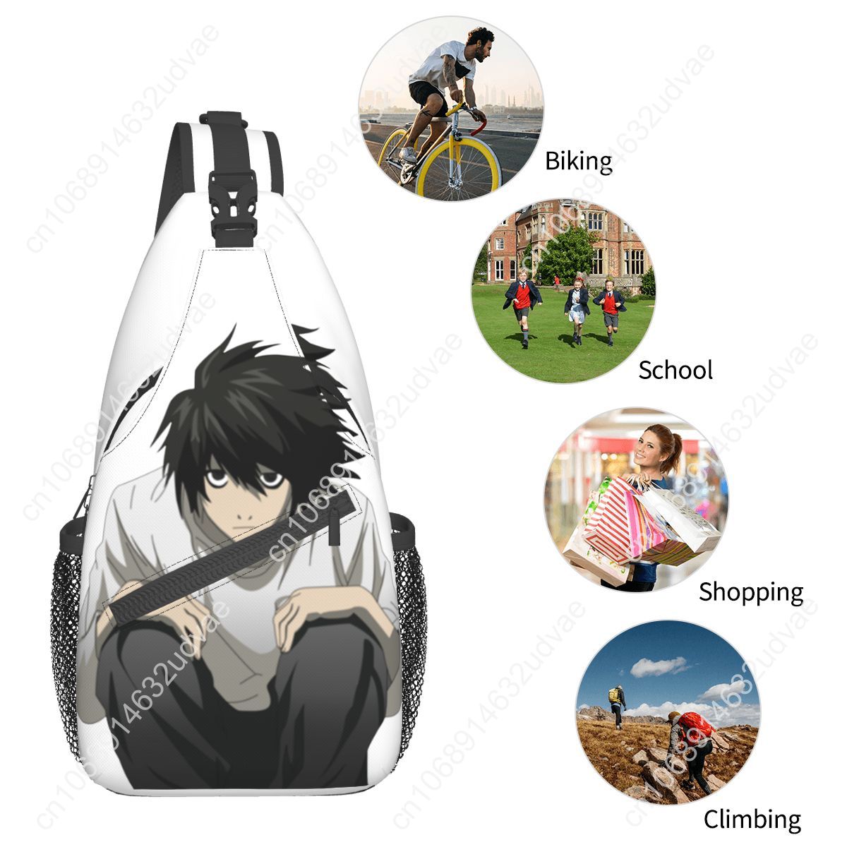 L Death Note Sling Bags Chest  - Sling Backpack Shoulder avis et prix