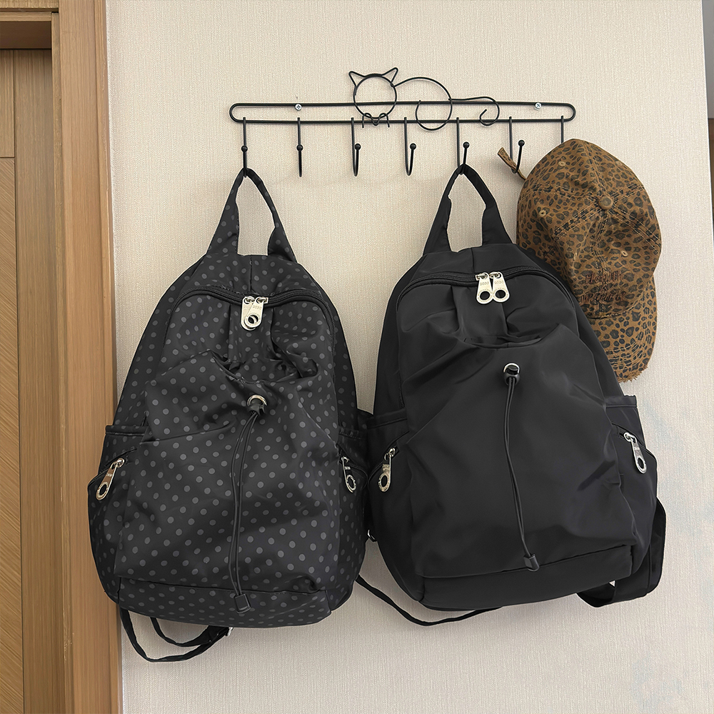 Polka Dot Nylon Drawstring Bac - Canvas Backpack Casual avis et prix