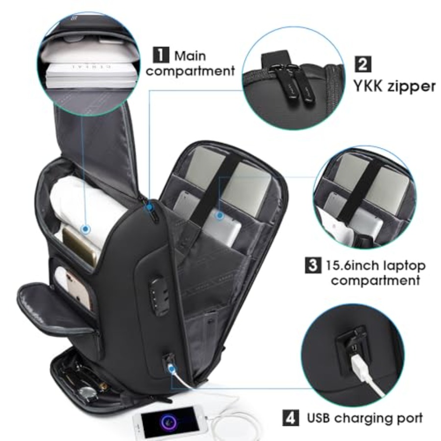 Business Backpack, Laptop Back - Laptop Backpack 15.6 avis et prix