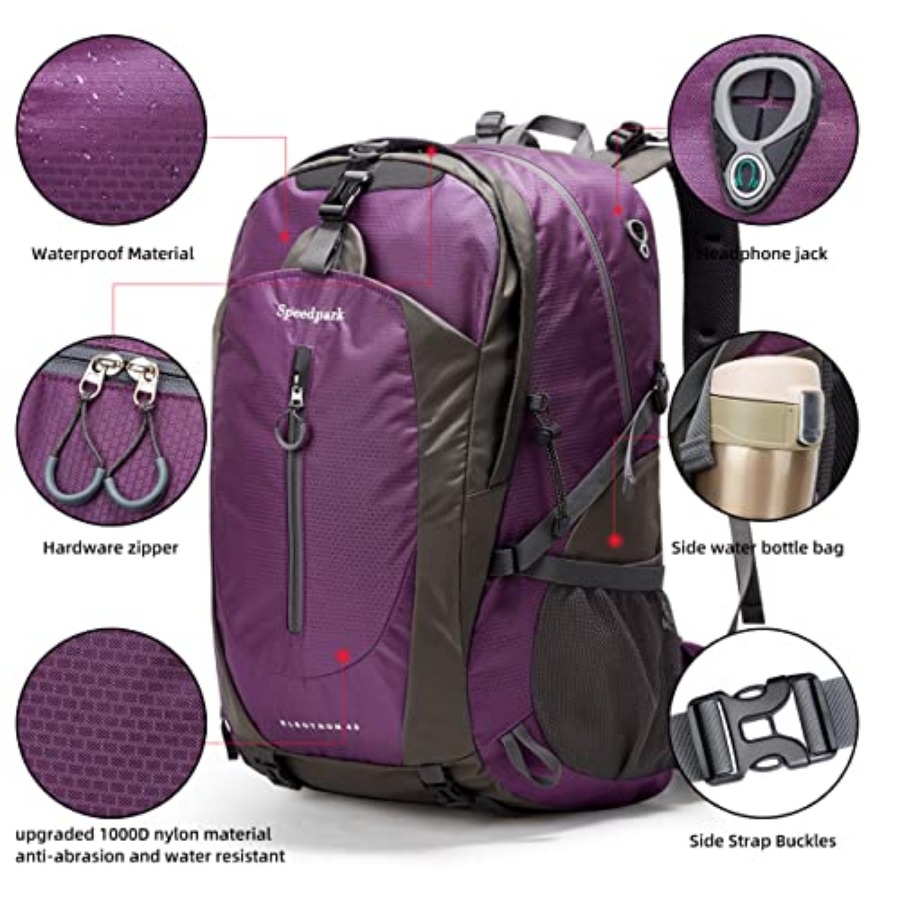 Hiking Backpack 40L Waterproof - Rain Cover Backpack avis et prix
