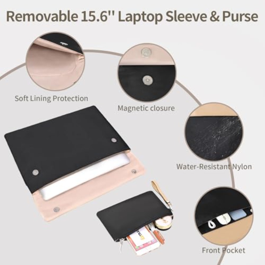 ESTARER Women's Laptop Leather - Laptop Sleeve Removable avis et prix