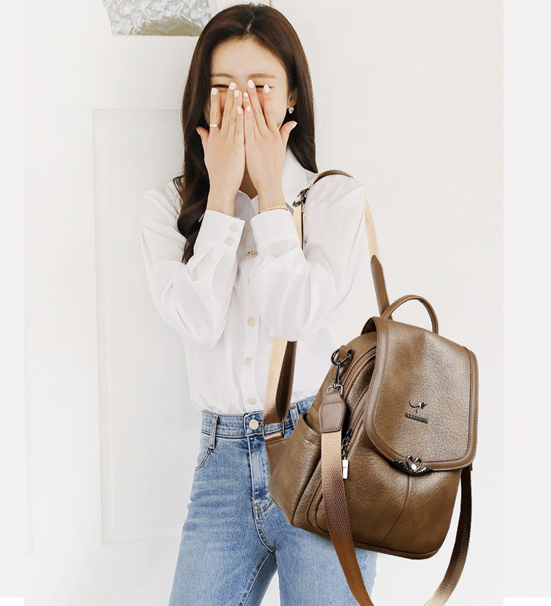 2026 new Ladies Bookbag Rucksa - Leather Backpack Vintage avis et prix