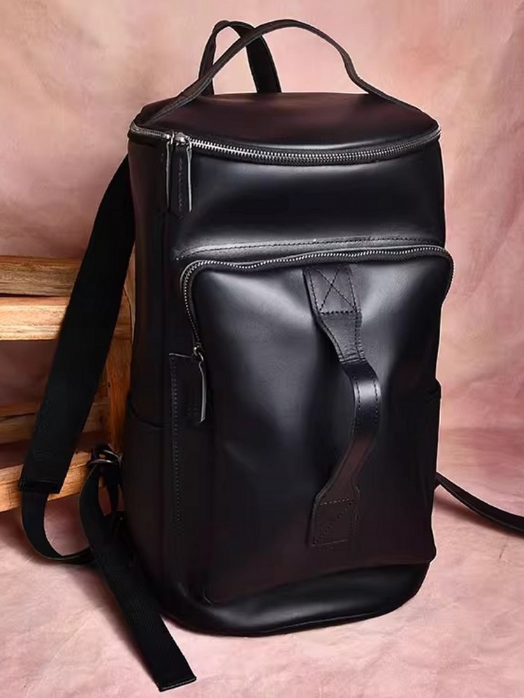 Handmade Mens Large Capacity T - Leather Backpack Vintage avis et prix