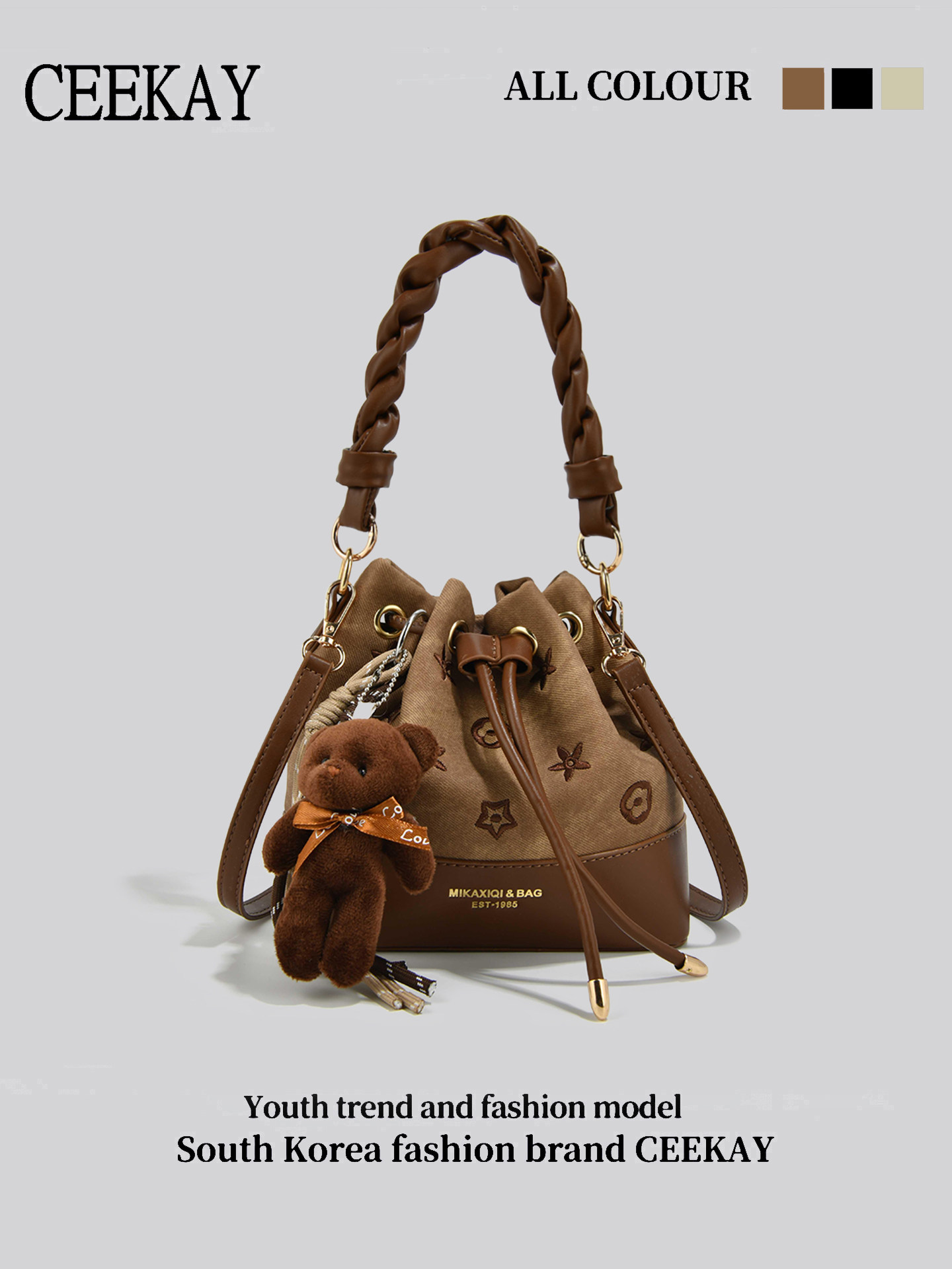 CEEKAY Vintage Drawstring Buck - Leather Backpack Vintage avis et prix
