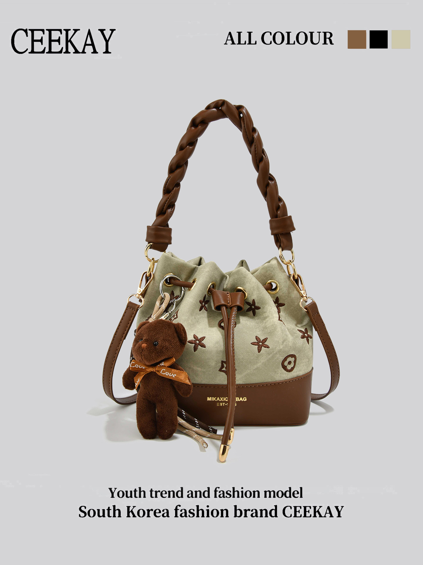 CEEKAY Vintage Drawstring Buck - Leather Backpack Vintage avis et prix