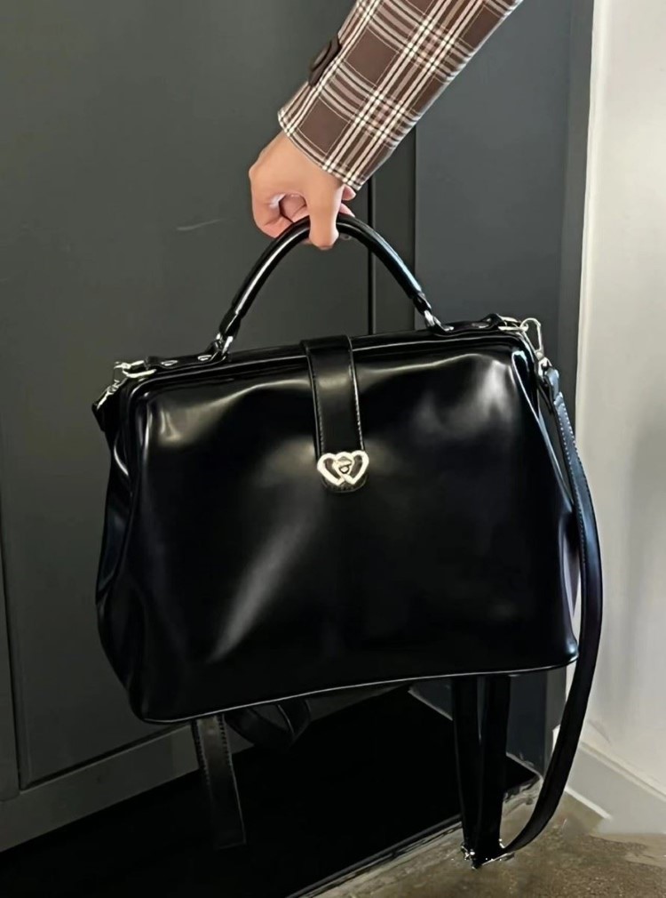 Vintage Black Y2k Mochila Wome - Leather Backpack Vintage avis et prix