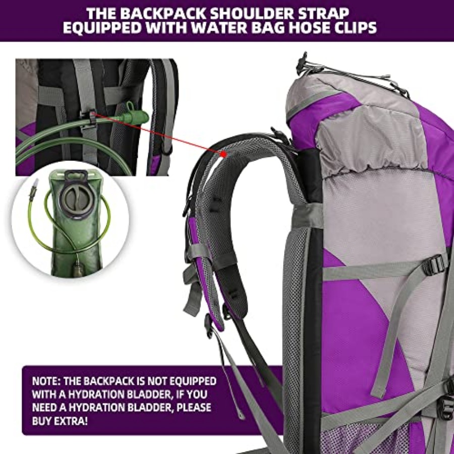 70L Hiking Backpack with Rain  - Rain Cover Backpack avis et prix