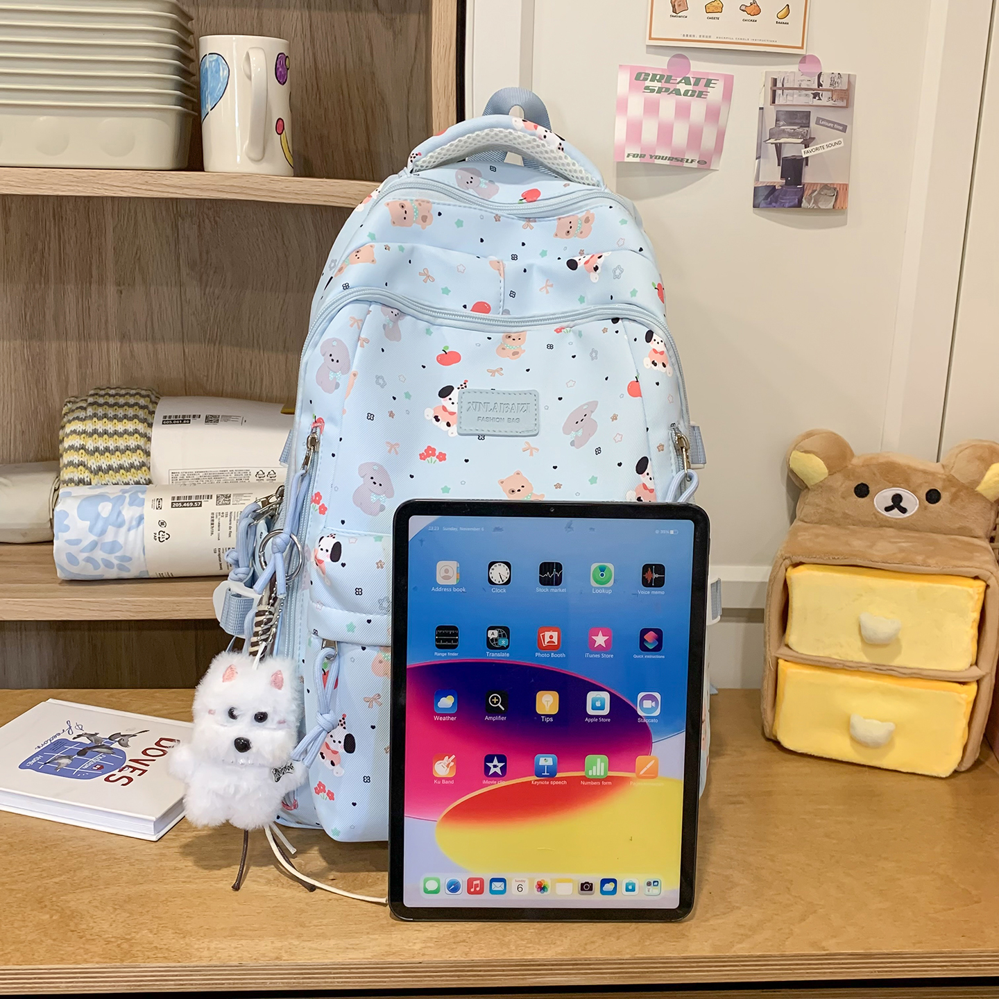 Cute Animal Print Backpack Wom - School Backpack Teen avis et prix