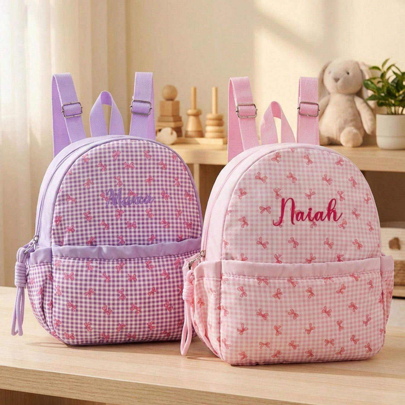 Custom Name-Letter Embroidered - School Backpack Teen avis et prix