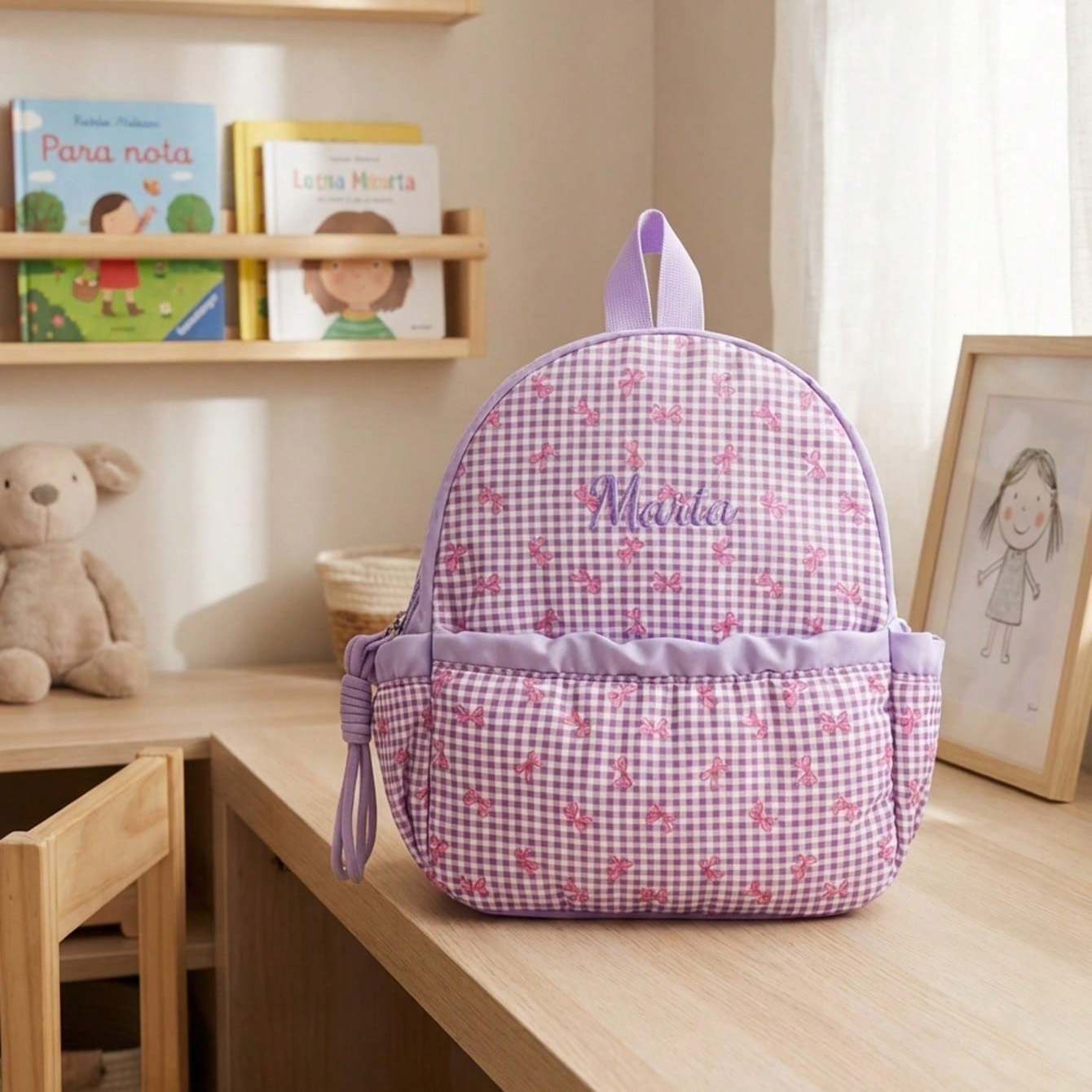 Custom Name-Letter Embroidered - School Backpack Teen avis et prix