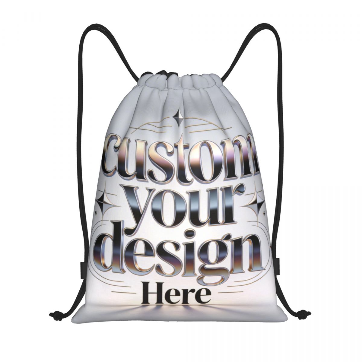 Custom Your Photo Logo Text Dr - Drawstring Gym Bag avis et prix