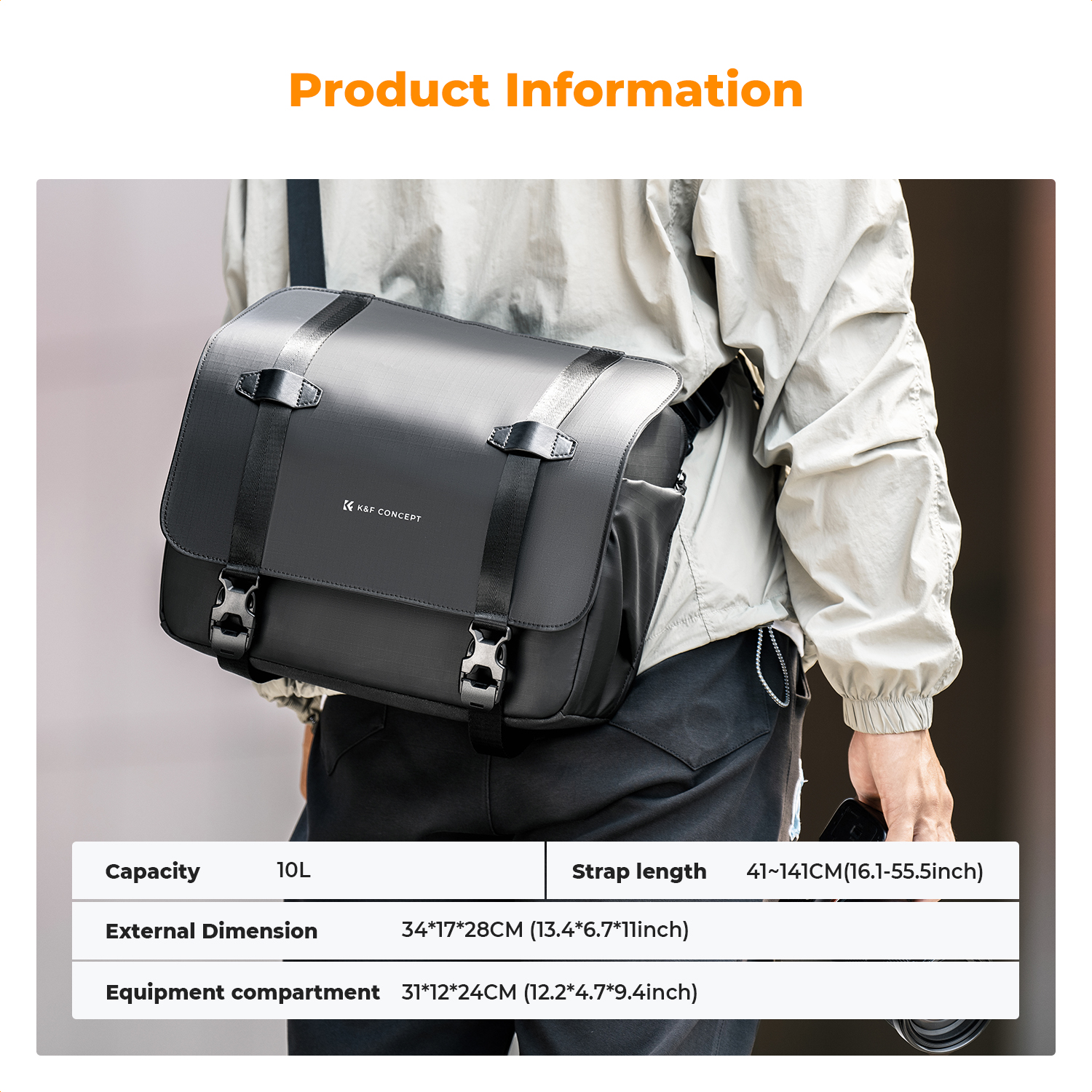 K&F CONCEPT 10L Camera Sling B - Sling Backpack Shoulder avis et prix