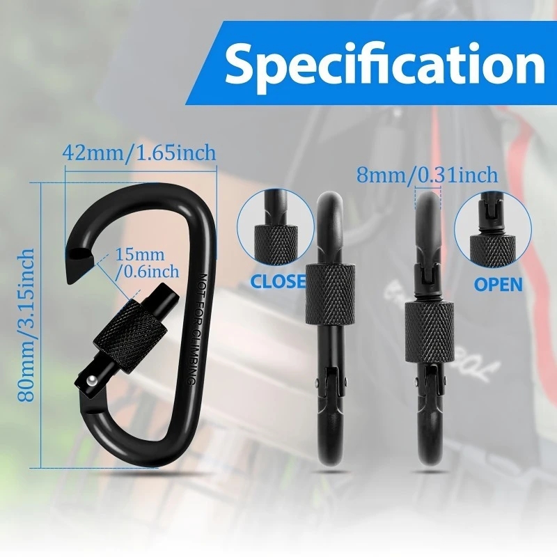 4Pcs Aluminum Alloy D-Ring Car - Backpack Insert Organizer avis et prix