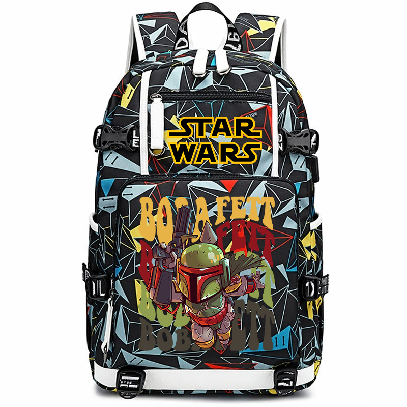 Star Wars Boba Fett Print Stud - School Backpack Teen avis et prix