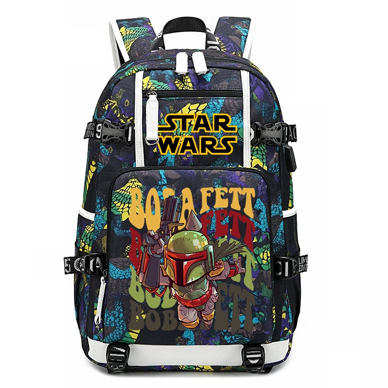 Star Wars Boba Fett Print Stud - School Backpack Teen avis et prix