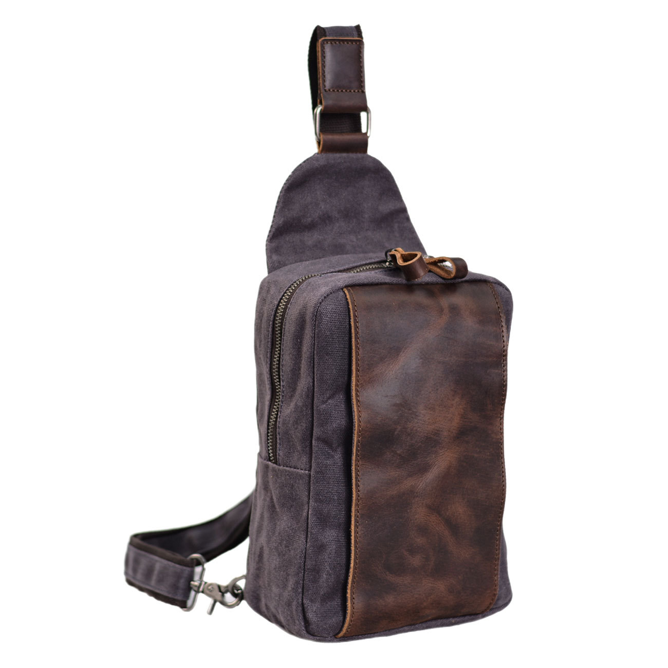 Casual Men's Vintage Waxed Can - Sling Backpack Shoulder avis et prix