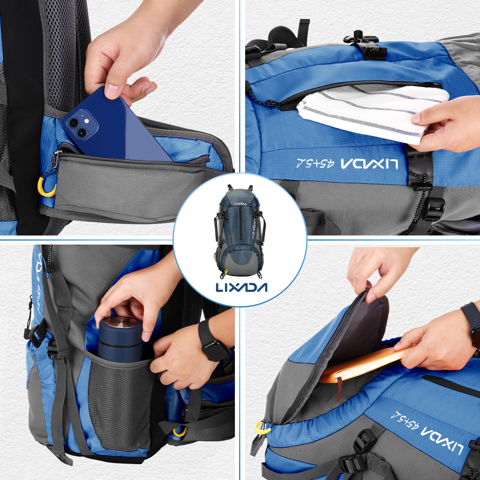 Lixada 50L Large Waterproof Tr - Rain Cover Backpack avis et prix