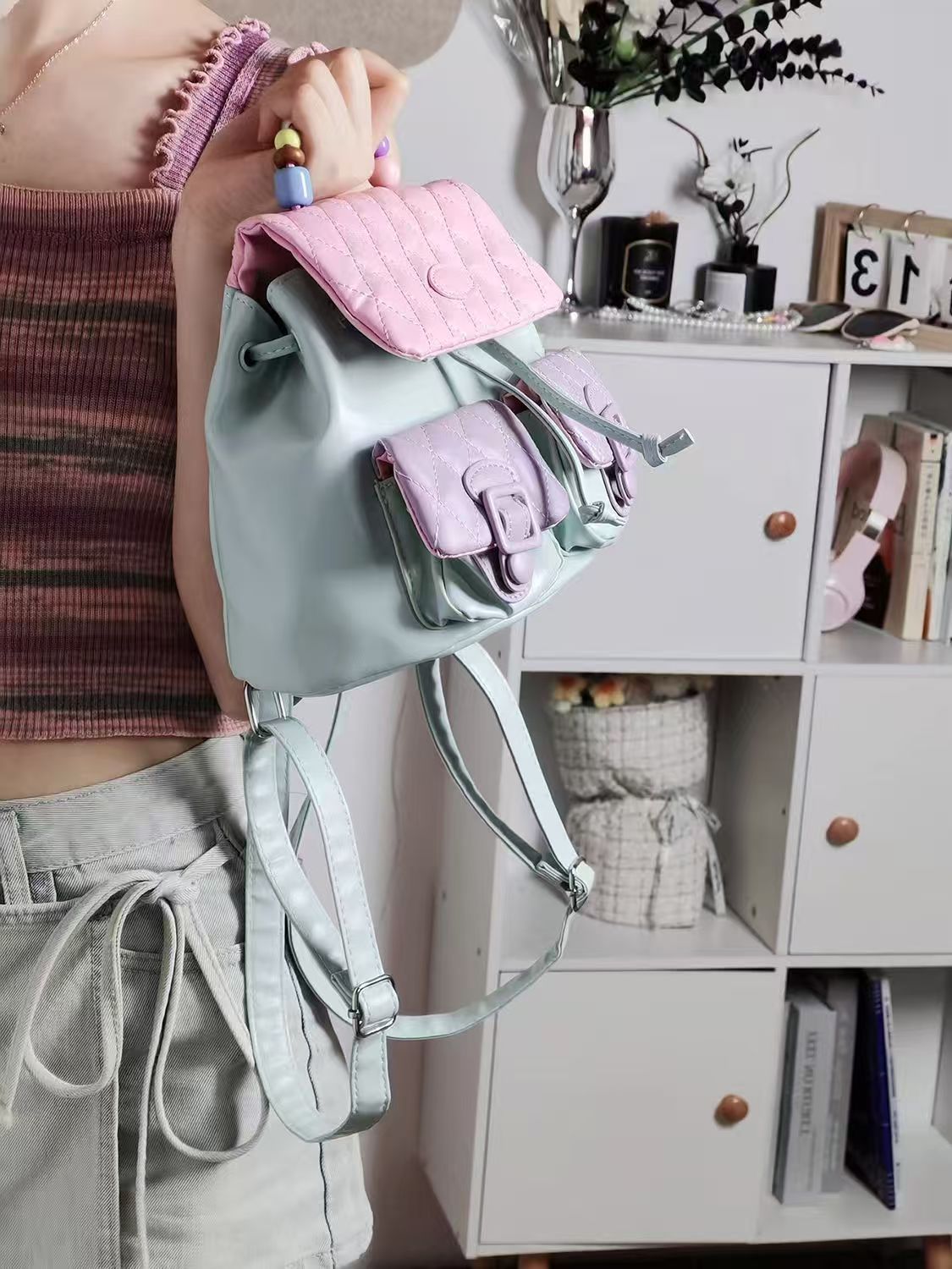 JIAERDI Sweet Cute Y2k Mochila - Leather Backpack Vintage avis et prix