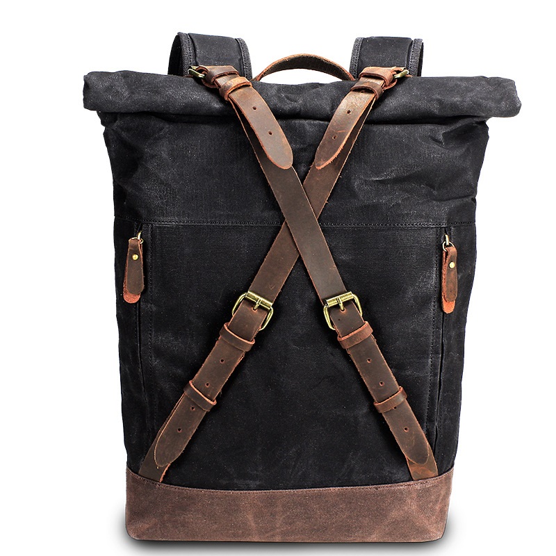 Retro Canvas Leather Backpacks - Leather Backpack Vintage avis et prix